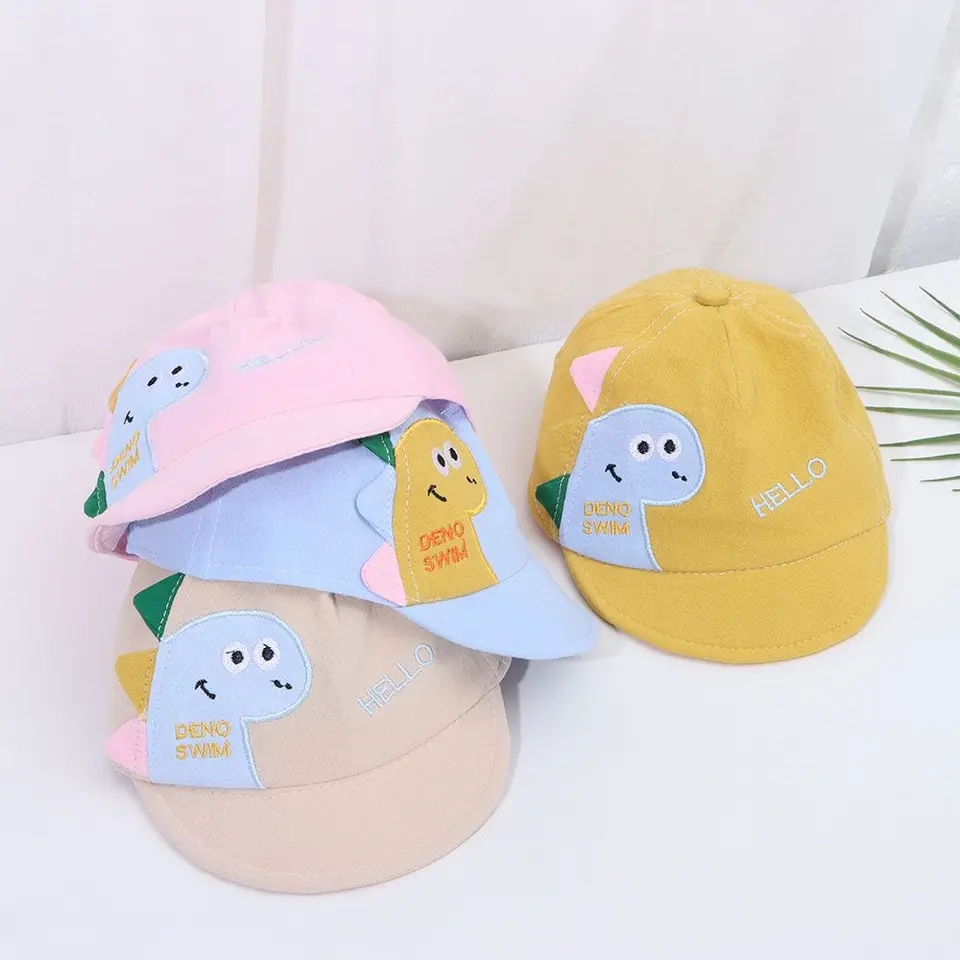 Dinosaur baby summer cap
