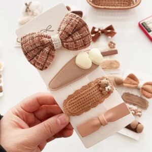 Teddy Bear Hairpins 4pcs Set