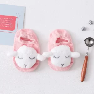 Pink Sheep socks for Newborns