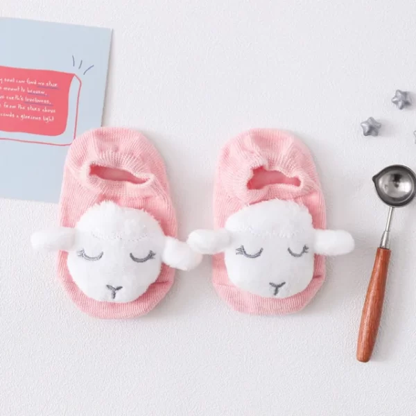 Pink Sheep socks for Newborns