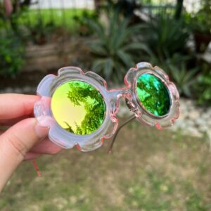 Toddler & Kids Daisy Sunglasses - Peach Clear