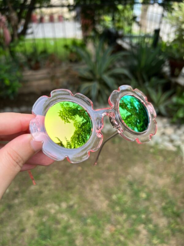 Toddler & Kids Daisy Sunglasses - Peach Clear