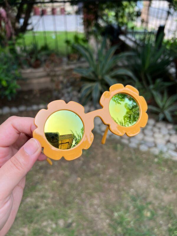 Toddler & Kids Daisy Sunglasses - Mustard - Image 3