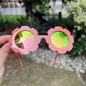 Toddler & Kids Daisy Sunglasses - Peach