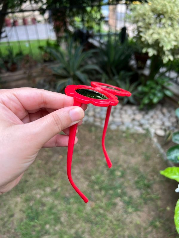 Toddler & Kids Daisy Sunglasses -  Red - Image 5