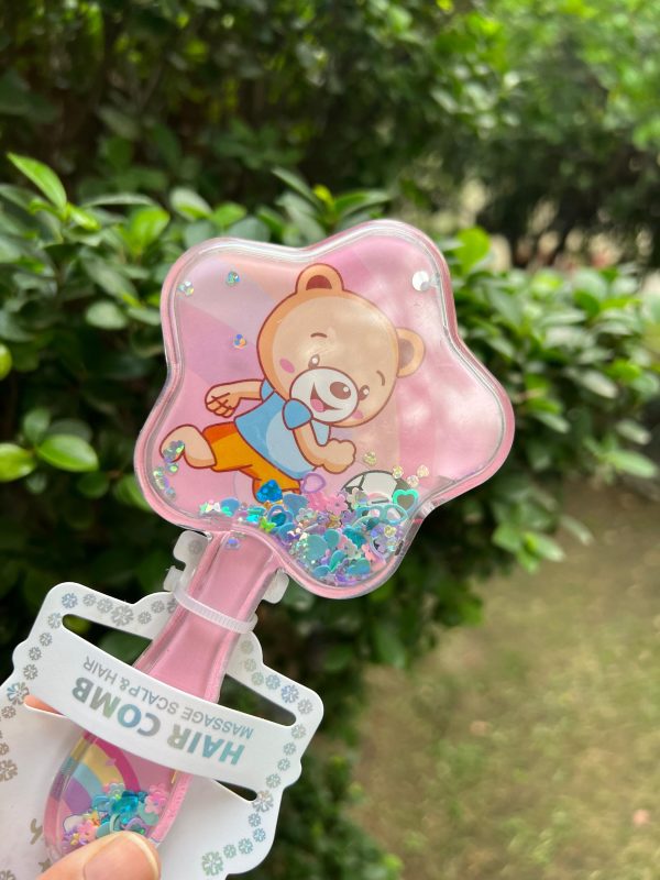 Glitter Bear Hairbrush for Girls – Cute Kids Hair Comb