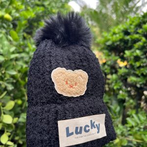 Lucky Bear Winter Cap - Black