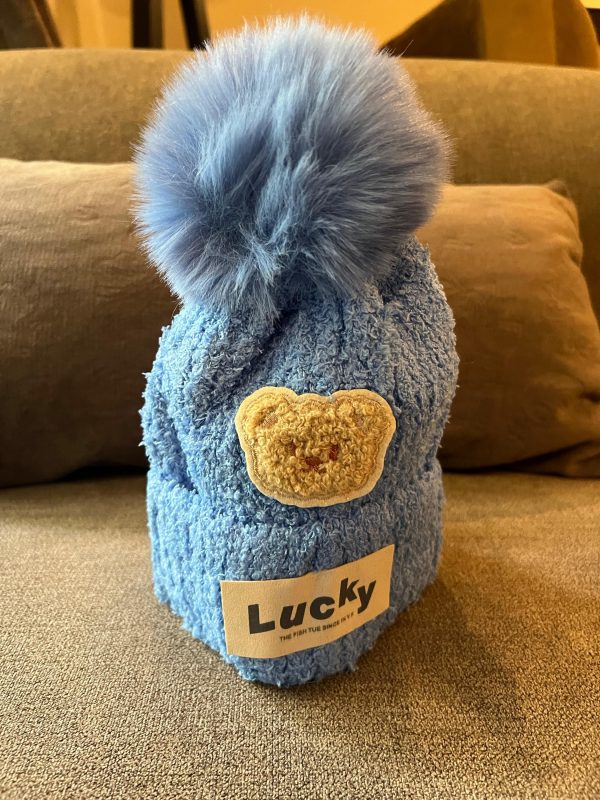 Lucky Bear Winter Cap - Blue