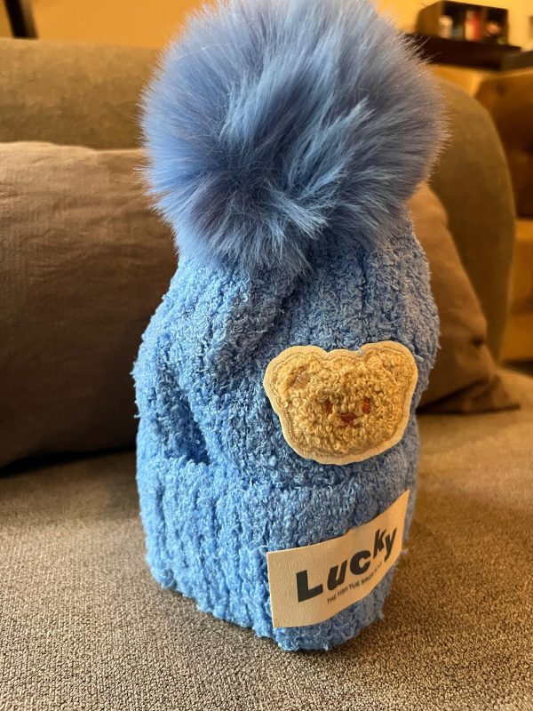 Lucky Bear Winter Cap - Blue - Image 3