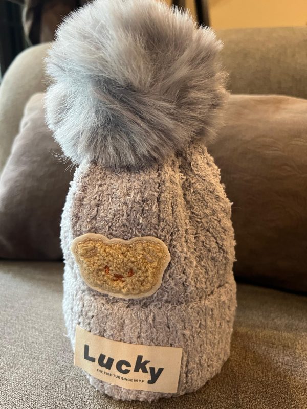 Lucky Bear Winter Cap - Grey