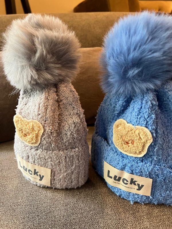 Lucky Bear Winter Cap - Blue - Image 2